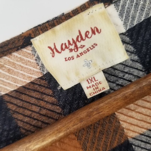 🌵 Hayden Los Angeles Plaid Tribal Dress 1XL - Picture 6 of 8